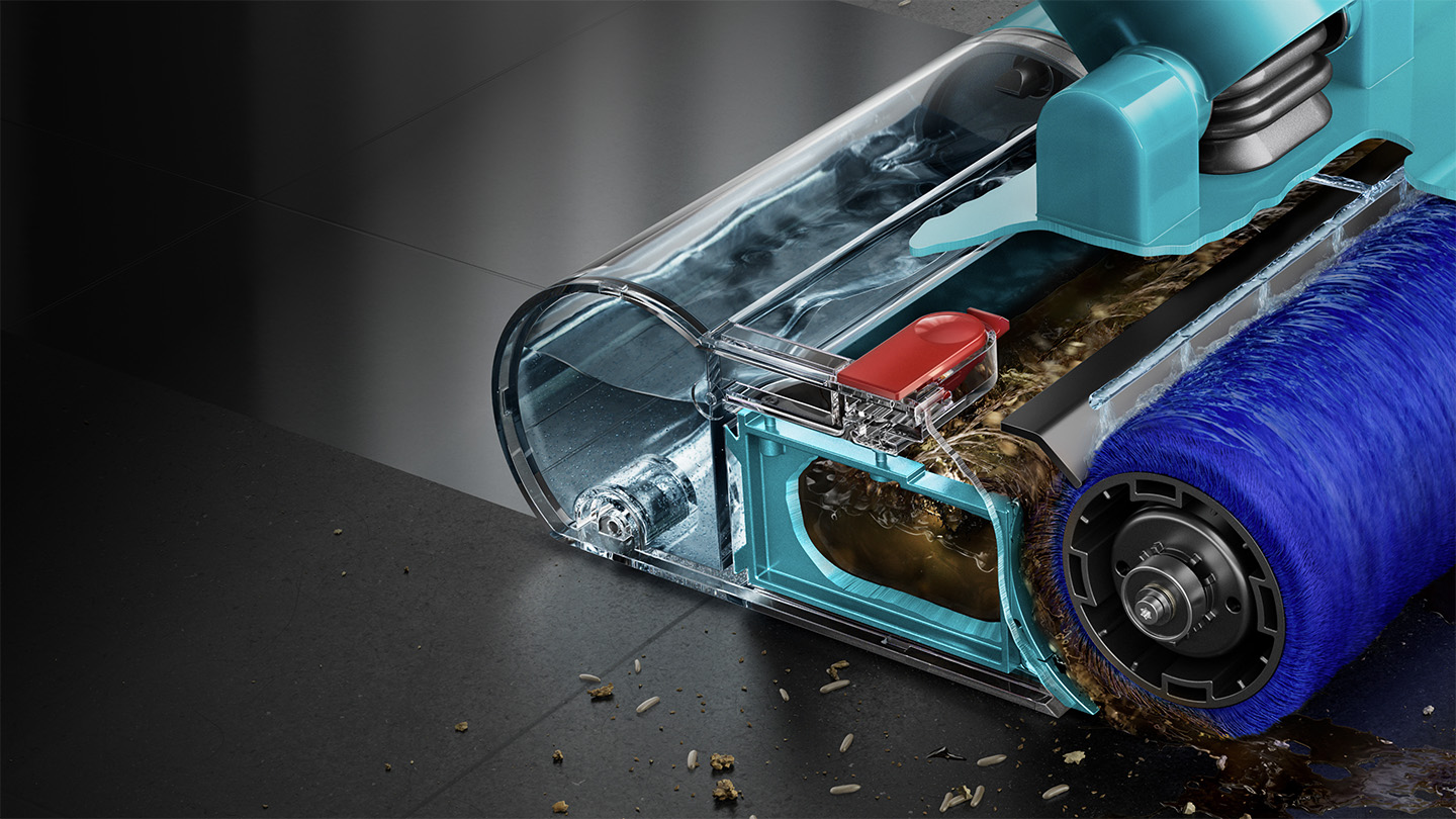 Submarine™ hubica s mokrým rotačným kefou